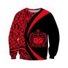 Samoa Polynesian Hoodie - Circle Style Red Color - AH - J1-ALL OVER PRINT HOODIES (P)-Phaethon-Sweat Shirt-S-Vibe Cosy™