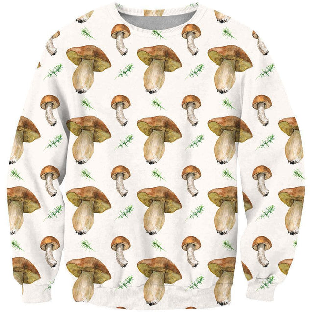 3D All Over Printing Mushroom Shirt-Apparel-Phaethon-Sweatshirt-S-Vibe Cosy™