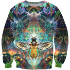 3D All Over Galaxy Bumble Bee Hoodie-Apparel-Phaethon-Sweat Shirt-S-Vibe Cosy™