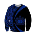 Samoa Polynesian Hoodie - Circle Style Blue Color-ALL OVER PRINT HOODIES (P)-Phaethon-Sweat Shirt-S-Vibe Cosy™