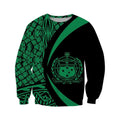 Samoa Polynesian Hoodie - Circle Style Green Color-ALL OVER PRINT HOODIES (P)-Phaethon-Sweat Shirt-S-Vibe Cosy™