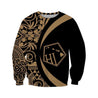 Hawaii Polynesian Tribal Hoodie - Circle Style Gold Color 2.0 - AH-ALL OVER PRINT HOODIES (P)-Phaethon-Sweat Shirt-S-Vibe Cosy™