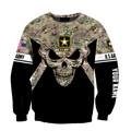 Soldier US Army Skull 3D All Over Printed Shirt Hoodie MP28082005
