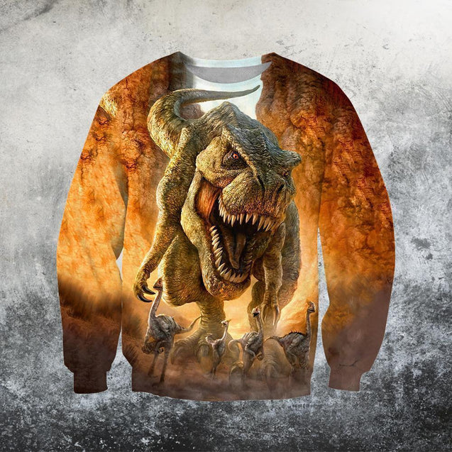 3D All Over Printed Dinosaur-Apparel-HP Arts-Sweatshirt-S-Vibe Cosy™