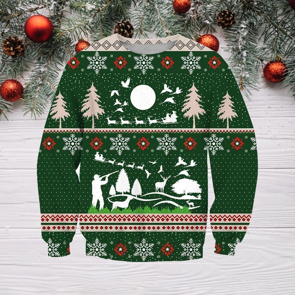 3D All Over Printed Hunting Christmas Shirts and Shorts-Apparel-HP Arts-Sweatshirt-S-Vibe Cosy™