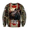 Canada Moose Hunting Legend 3D All Over Print Hoodie TR1209202