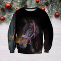 3D All Over Printed Beautiful Horse Shirts and Shorts-Apparel-HP Arts-Sweatshirt-S-Vibe Cosy™
