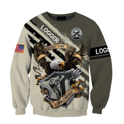 American Bald Eagle Logger Man Unisex Shirts DL1006202