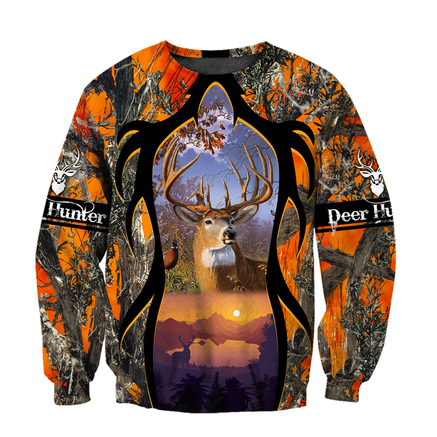 Camo Deer Hunting Hoodie T-Shirt Sweatshirt AZ112201 NM-Apparel-NM-Sweatshirts-S-Vibe Cosy™