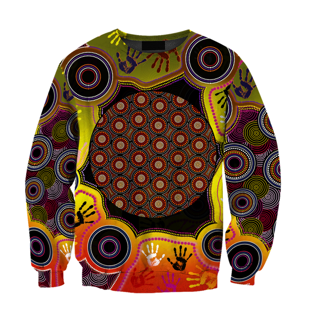 Aboriginal Indigenous Circle Dot Painting Hand Art Shirt For Men And Women