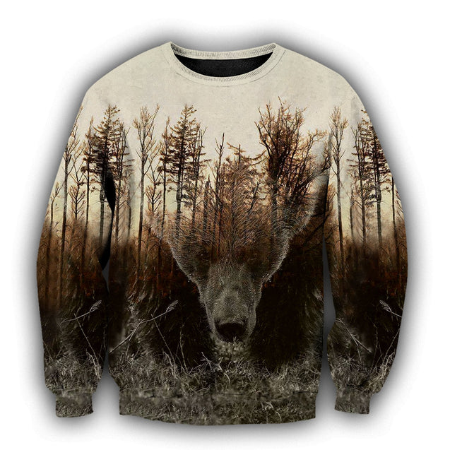 LOVE BEAR 3D ALL OVER PRINTED SHIRTS FOR MEN AND WOMEN TR071200 PL-Apparel-PL8386-sweatshirt-S-Vibe Cosy™