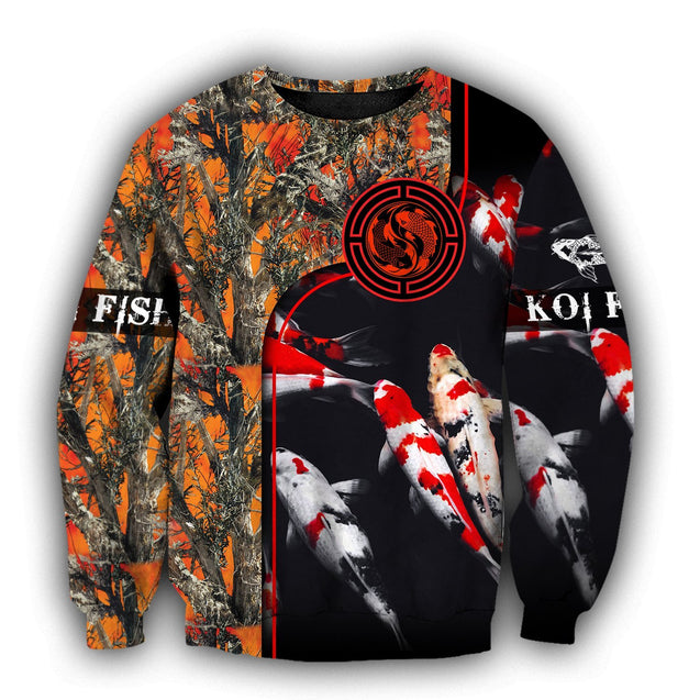 Koi fish Orange camo 3D all over printing shirts for men and women TR120202 - Amaze Style™-Apparel