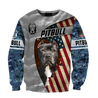 3D America Pit Bull Terrier Unisex Shirts