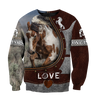 Love Beautiful Horse 3D All Over Printed Shirts For Men And Women TR2505203S-Apparel-MP-Sweatshirts-S-Vibe Cosy™