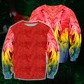 Beautifull Parrot 3D All Over Printed Shirts-Apparel-HP Arts-Sweatshirt-S-Vibe Cosy™