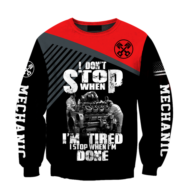 Mechanic I Stop When I'm Done 3D All Over Printed Hoodie For Men and Women TR1010205