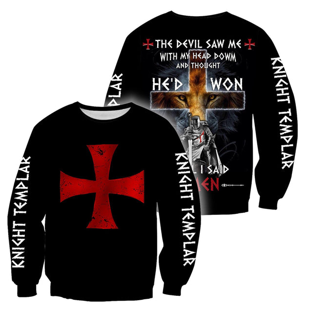 3D All Over Printed Battle of Knight Templars-Apparel-HP Arts-Sweatshirt-S-Vibe Cosy™