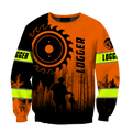 Logger Circle Saw Blade Man Orange Unisex Shirts TR0910203