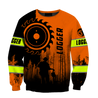 Logger Circle Saw Blade Man Orange Unisex Shirts TR0910203