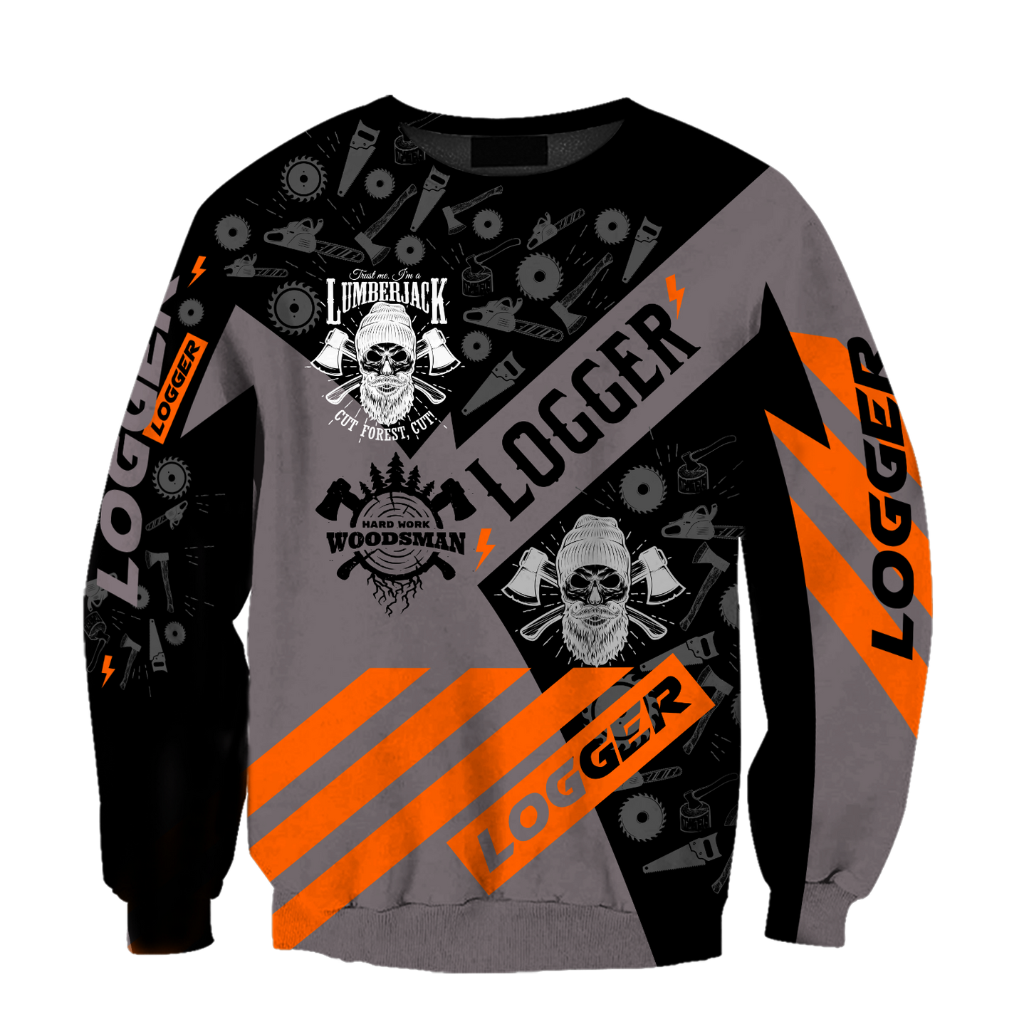 3D Skull Logger Unisex Hoodie TR1111201