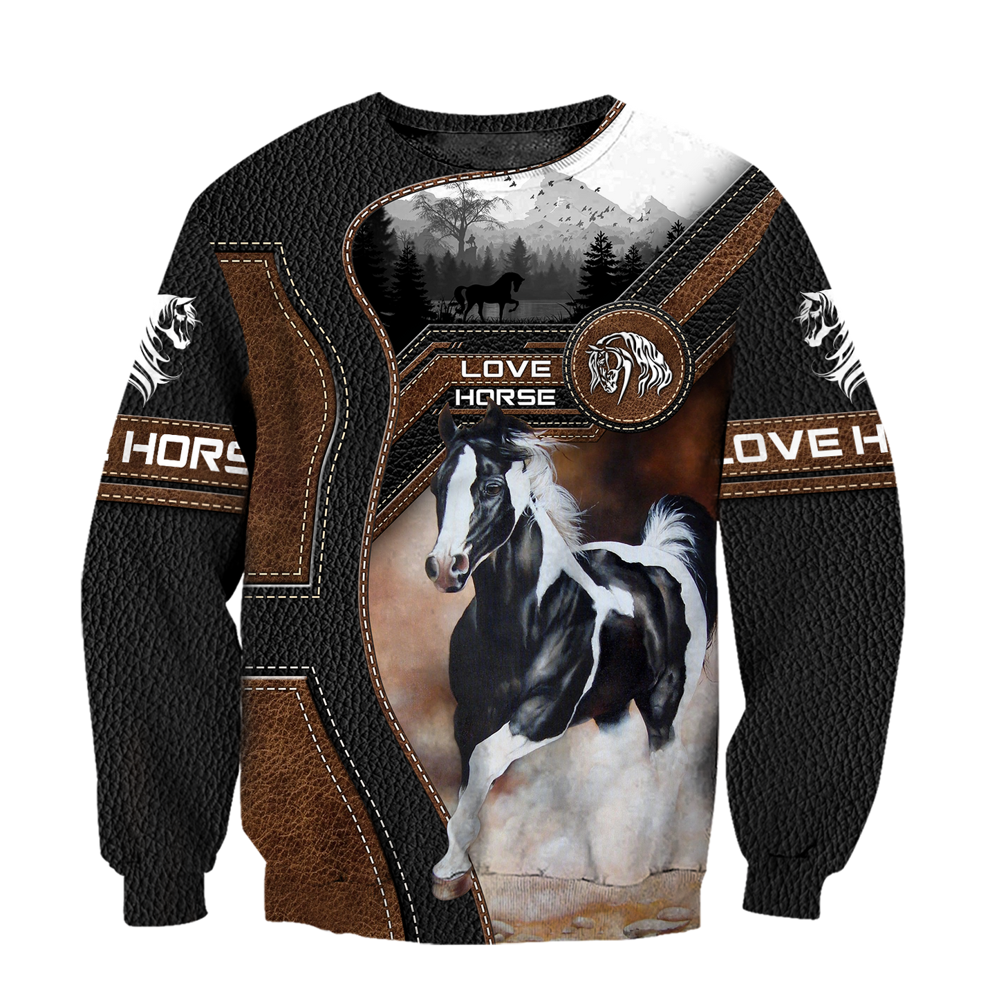 American Paint Horse3D All Over Printed Shirts-Apparel-TA-Sweatshirts-S-Vibe Cosy™