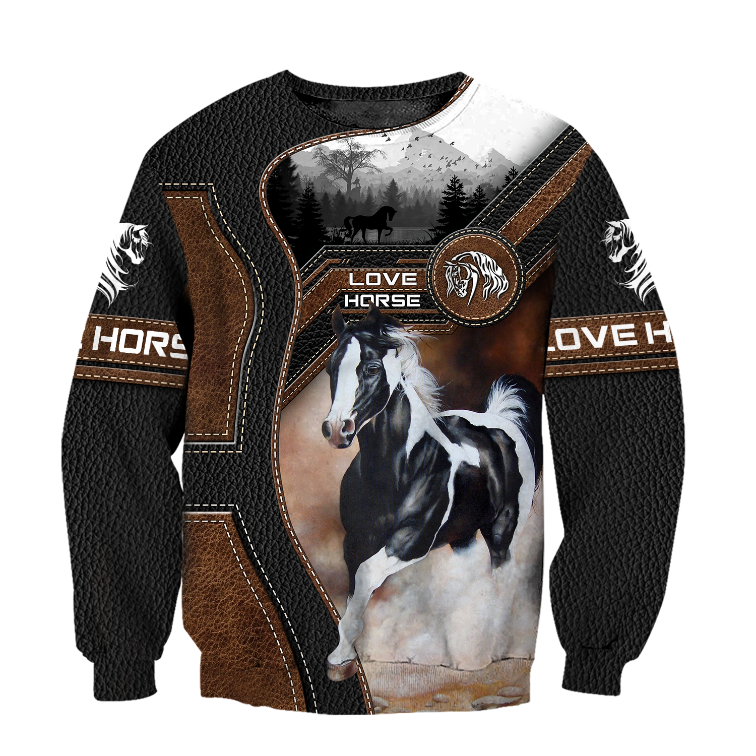 American Paint Horse3D All Over Printed Shirts-Apparel-TA-Sweatshirts-S-Vibe Cosy™