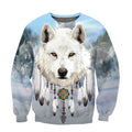 Native Wolf 3D All Over Print Hoodie T Shirt For Men and Women NTN09052002