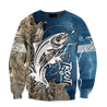 Trout Fishing Tattoo camo shirts for men and women blue color TR2108203