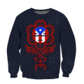 Puerto Rico Sol Taino All Over Print Shirts And Short NTN06202001-Apparel-TQH-SweatShirts-S-Vibe Cosy™