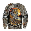 Love Tiger 3D All Over Printed Shirts For Men and Women TA0820205