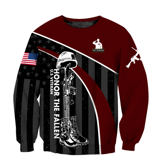 Veteran Honor the fallen I will 3d all over printed shirts for men and women TR2605201S-Apparel-Huyencass-Sweat Shirt-S-Vibe Cosy™