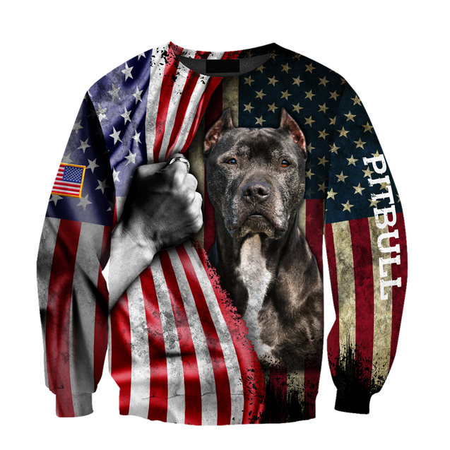 Premium Pit Bull Terrier American Flag Unisex Shirts TR0610201