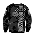 Scottish St-Andrew Thristle Celtic Cross grey ver2 Hoodie AZ210207-Apparel-PL8386-Sweat Shirt-S-Vibe Cosy™