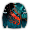 Shrimp on the helm 3D all over printing shirts for men and women TR110101 - Amaze Style™-Apparel