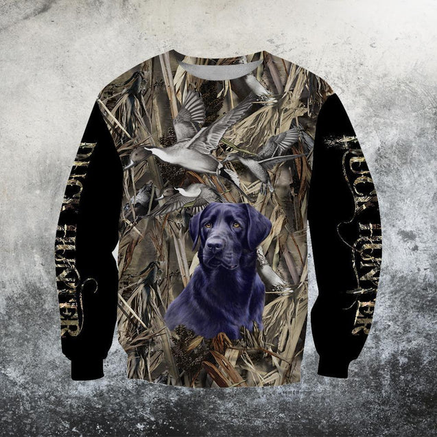 3D All Over Printed Black dog hunting Hoodie-Apparel-HP Arts-Sweat Shirt-S-Vibe Cosy™