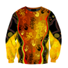 Aboriginal Australia Rock Painting Hand Lizard Art Golden Style shirts for men and women TR2606204S-Apparel-Huyencass-Sweat Shirt-S-Vibe Cosy™