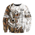 Deer Hunting Golden Retriever Tatoo Camo 3D All Over Print  Hoodie TR1708202