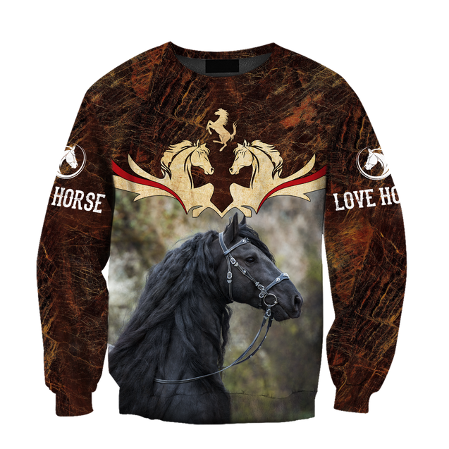 Love Horse 3D All Over Printed Shirts  Hoodie MP09082001S2