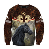 Love Horse 3D All Over Printed Shirts  Hoodie MP09082001S2