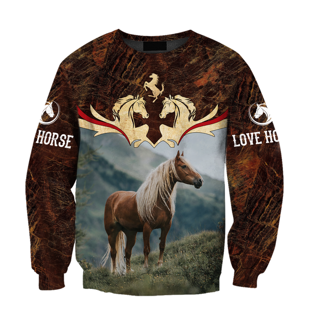 Love Horse 3D All Over Printed Shirts  Hoodie MP09082001S1