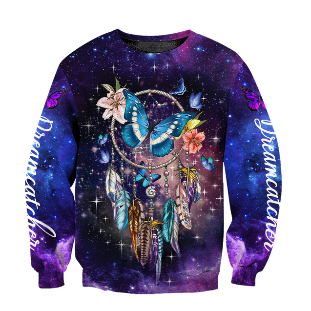 3D All Over Print Dreamcatcher Butterfly Art Hoodie-Apparel-TA-Sweat Shirt-S-Vibe Cosy™