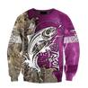 Trout Fishing purple Tattoo camo shirts for men and women TR2108203S