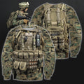 3D All Over Printed Marine Corps Uniforms-Apparel-HP Arts-Sweatshirt-S-Vibe Cosy™