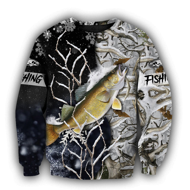 Walleye ice fishing gear shirt TR100301 - Amaze Style™-Apparel