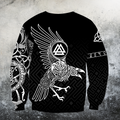 The Raven of Odin - Tattoo Style-Apparel-HP Arts-Sweatpant-S-Vibe Cosy™