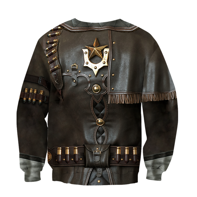 3D All Over Printed Cowboy Armor Hoodie Shirts MP260203-Apparel-MP-Hoodie-S-Vibe Cosy™