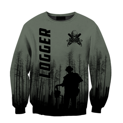 Premium Logger Man Dark Green Unisex Shirts DL20052016
