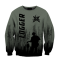 Premium Logger Man Dark Green Unisex Shirts DL20052016