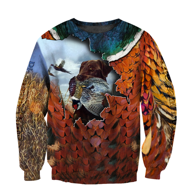 Pheasant Labrador Hunting 3D All Over Printed Shirts For Men And Women AZ100101-Apparel-MP-Sweatshirts-S-Vibe Cosy™