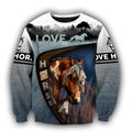 Love Horse 3D All Over Printed Shirts TR2704200-Apparel-TA-Sweatshirts-S-Vibe Cosy™